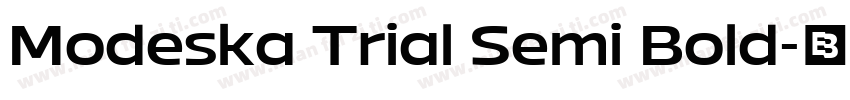 Modeska Trial Semi Bold字体转换